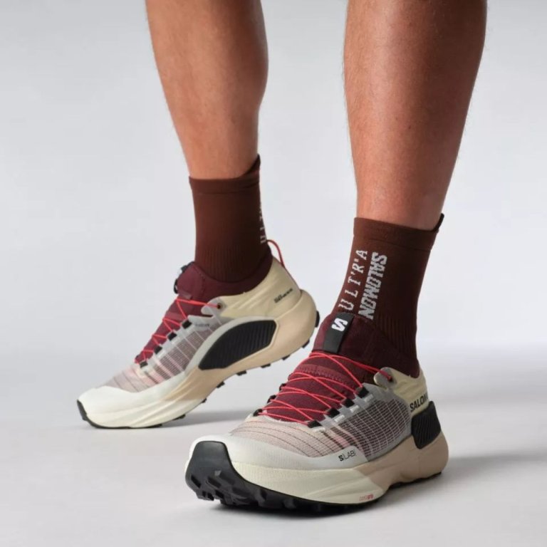 Кросівки Salomon S/LAB Genesis - бежево/червоні
