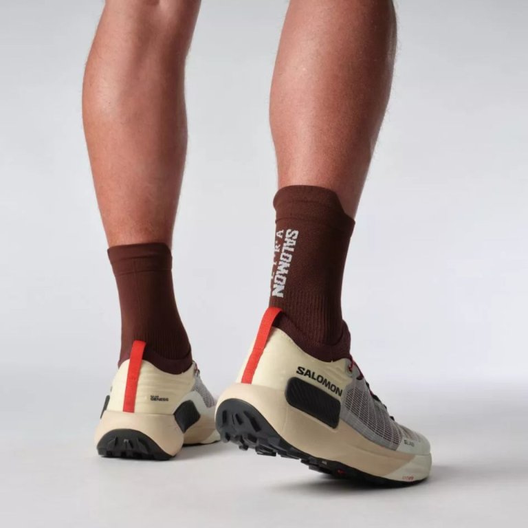 Кросівки Salomon S/LAB Genesis - бежево/червоні