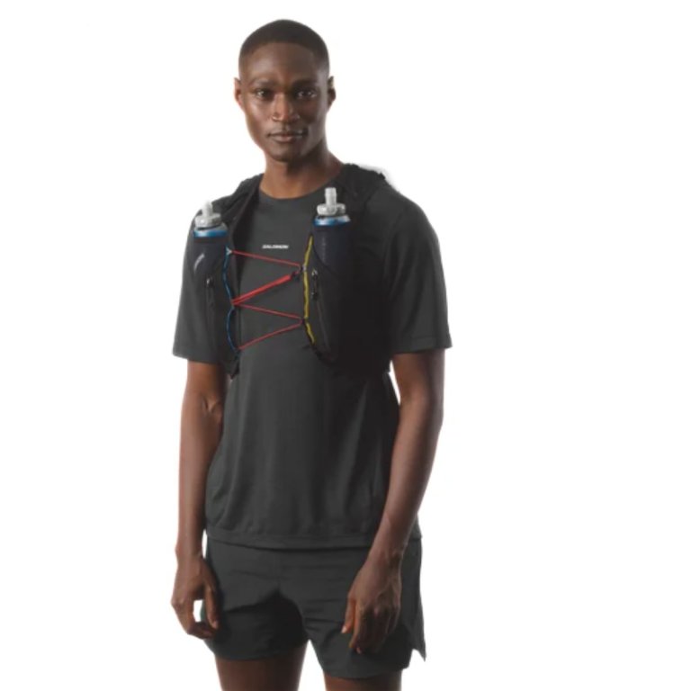 Рюкзак Salomon Adv Skin 12 Race Flag Set - біло/чорний