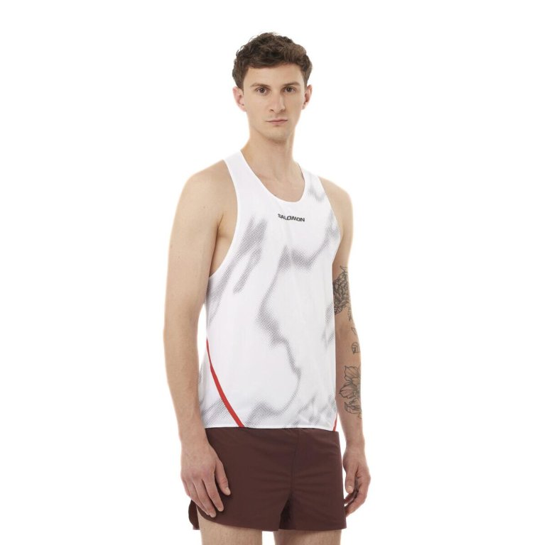 Майка Salomon S/LAB Speed Singlet M - біла