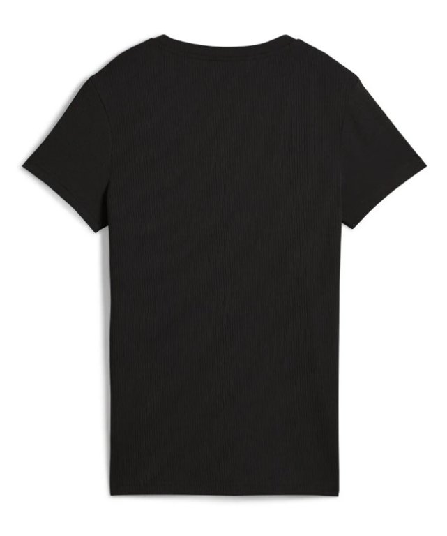 Футболка Puma ESS Elevated Rib Tee W - чорна