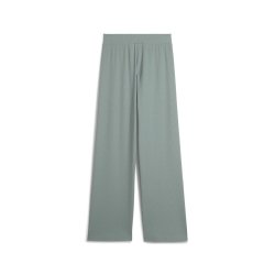 Штани Puma ESS Elevated High Waist Straight Leg Rib W - зелені