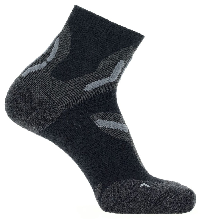Шкарпетки UYN Trekking 2In Merino Low Cut Socks M - чорно/сірі