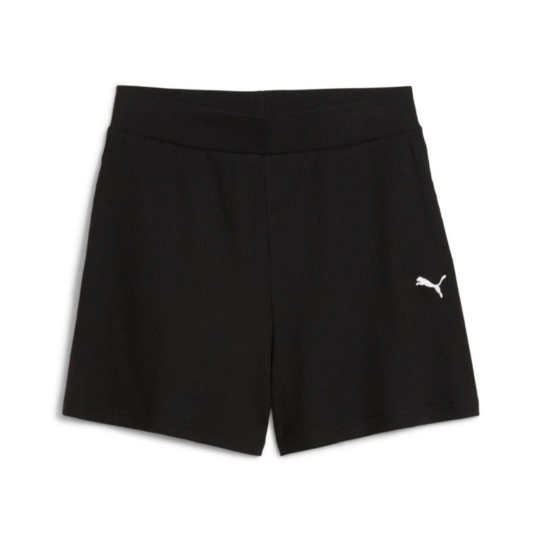 Шорти Puma ESS Elevated High-Rise Rib шорти 5 W - чорні
