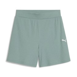 Шорти Puma ESS Elevated High-Rise Rib Shorts 5 W - зелені