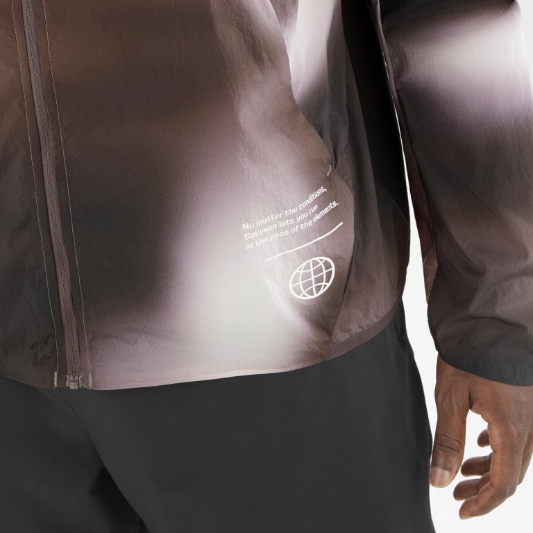 Куртка Salomon SHKout Fly Jkt GFX M - коричнево/біла