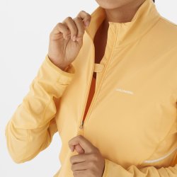 Кофта Salomon Sense Aero Hybrid CP Plvr W - помаранчева