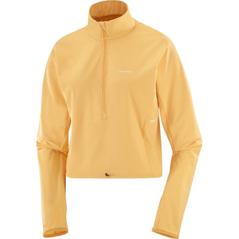 Кофта Salomon Sense Aero Hybrid CP Plvr W - помаранчева