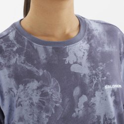 Футболка Salomon Canopy Short Tee W - синя
