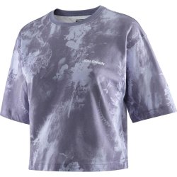 Футболка Salomon Canopy Short Tee W - синя
