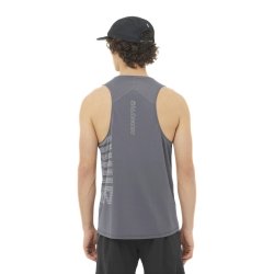 Майка Salomon Sense Aero Singlet GFX M - сіра
