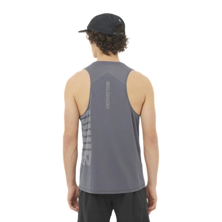 Майка Salomon Sense Aero Singlet GFX M - сіра