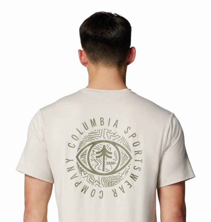Футболка Columbia Kwick Hike™ Back Graphic SS Tee M - бежева