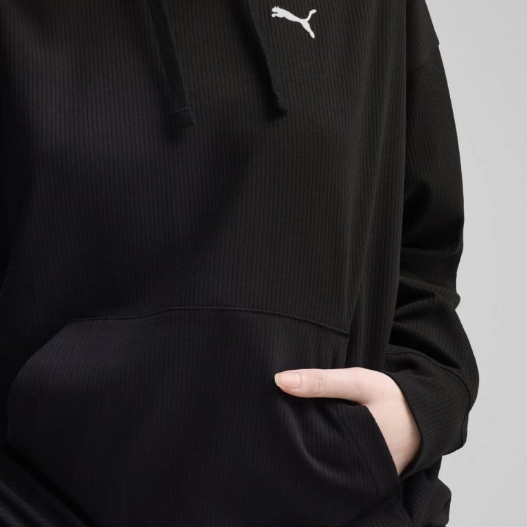 Худі Puma Ess Elevated Comfort Rib Hoodie W - чорне