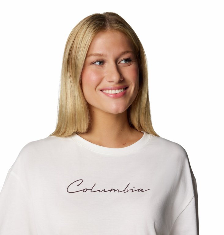 Футболка Columbia Rolling Bend™ Graphic Oversized Tee W - біло/бежева