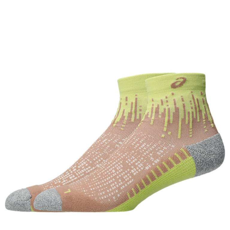 Шкарпетки Asics Performance Run Sock Quarter - бежево/жовті