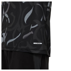 Футболка Asics Road All Over Print SS Top M - чорна