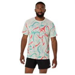 Футболка Asics Road All Over Print SS Top M - бежева