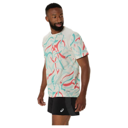 Футболка Asics Road All Over Print SS Top M - бежева