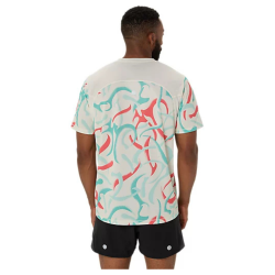 Футболка Asics Road All Over Print SS Top M - бежева