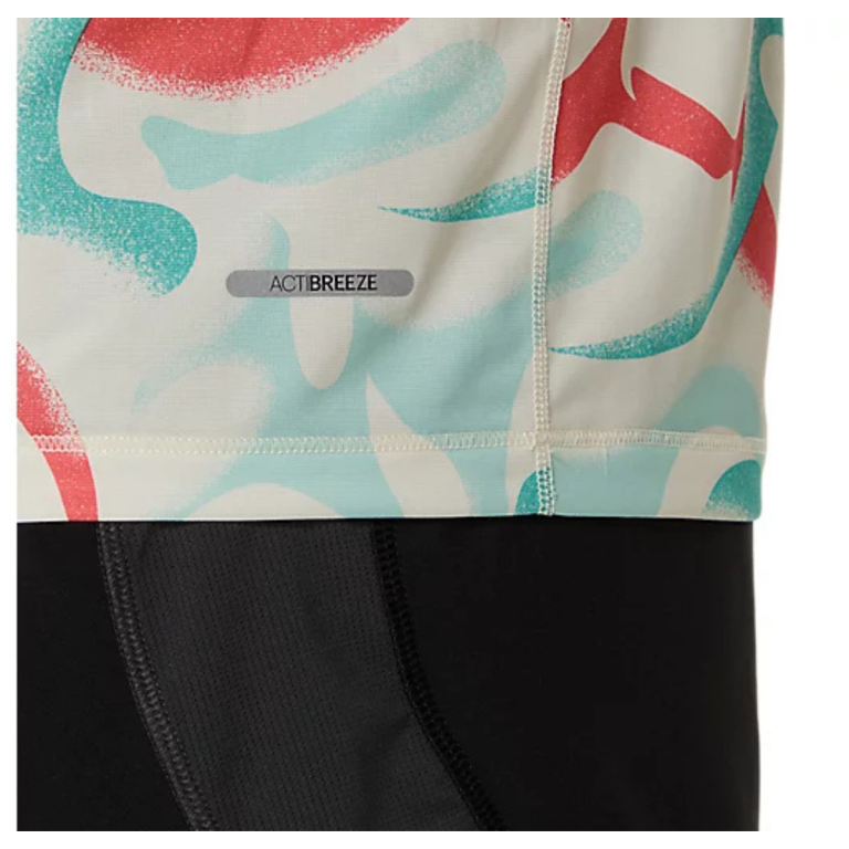 Футболка Asics Road All Over Print SS Top M - бежева