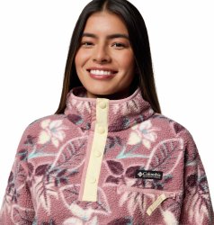 Кофта Columbia Helvetia™ II Printed Cropped Half Snap W - рожево/фіолетова