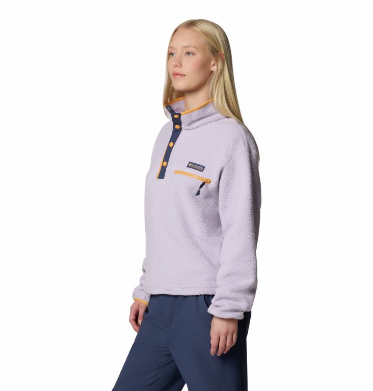 Кофта Columbia Helvetia™ II Cropped Half Snap Fleece W - фіолетово/жовта