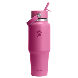 Термос Hydro Flask 32 унції (946 мл) Wide Flex Straw Travel Bottle - рожева