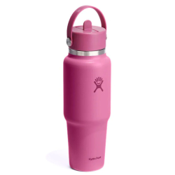 Термос Hydro Flask 32 унції (946 мл) Wide Flex Straw Travel Bottle - рожева