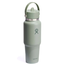 Термос Hydro Flask 32 унції (946 мл) Wide Flex Straw Travel Bottle - зелений
