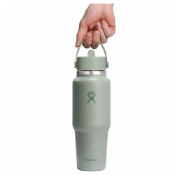 Термос Hydro Flask 32 унції (946 мл) Wide Flex Straw Travel Bottle - зелений