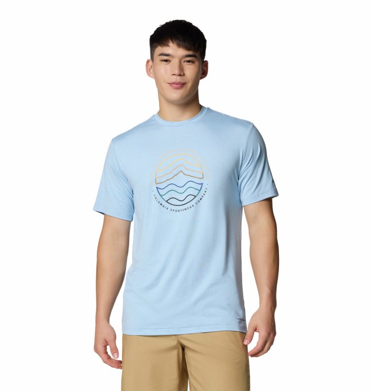 Футболка Columbia Kwick Hike™ Graphic SS Tee M - синя