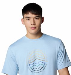 Футболка Columbia Kwick Hike™ Graphic SS Tee M - синя