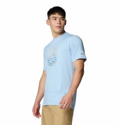 Футболка Columbia Kwick Hike™ Graphic SS Tee M - синя