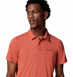 Футболка Columbia Zero Rules™ Light Polo M - червона