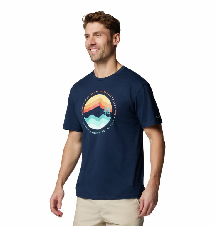 Футболка Columbia Path Lake™ Graphic Tee II M - синя
