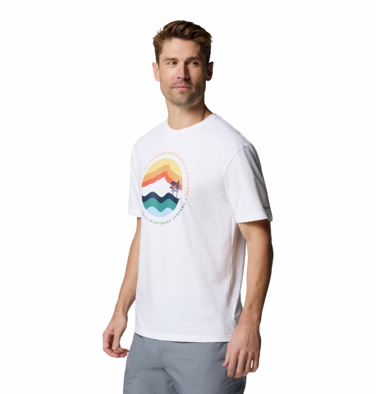 Футболка Columbia Path Lake™ Graphic Tee II M - біла
