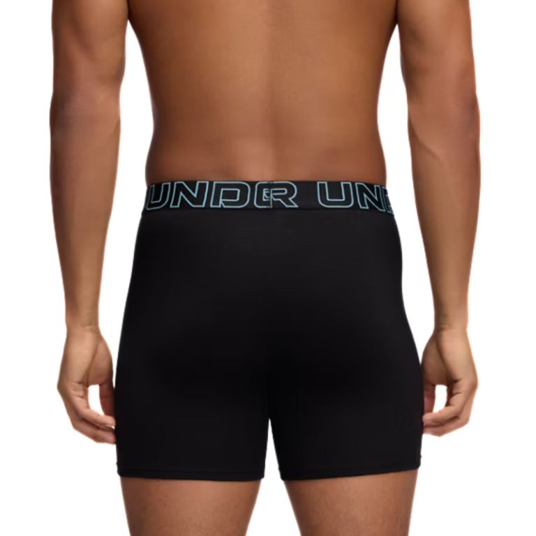Труси Under Armour Performance Cotton 6In 3Pk Boxer Briefs M - чорні