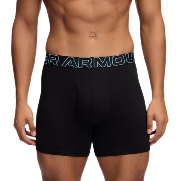 Труси Under Armour Performance Cotton 6In 3Pk Boxer Briefs M - чорні