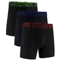 Труси Under Armour Performance Tech 6In 3Pk Boxer Briefs M - чорні