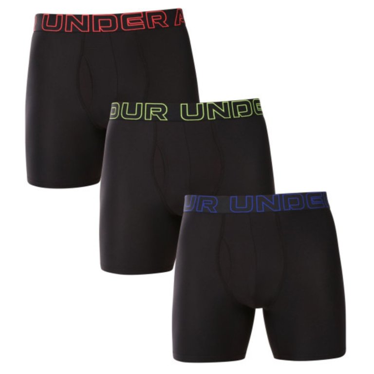 Труси Under Armour Performance Tech 6In 3Pk Boxer Briefs M - чорні