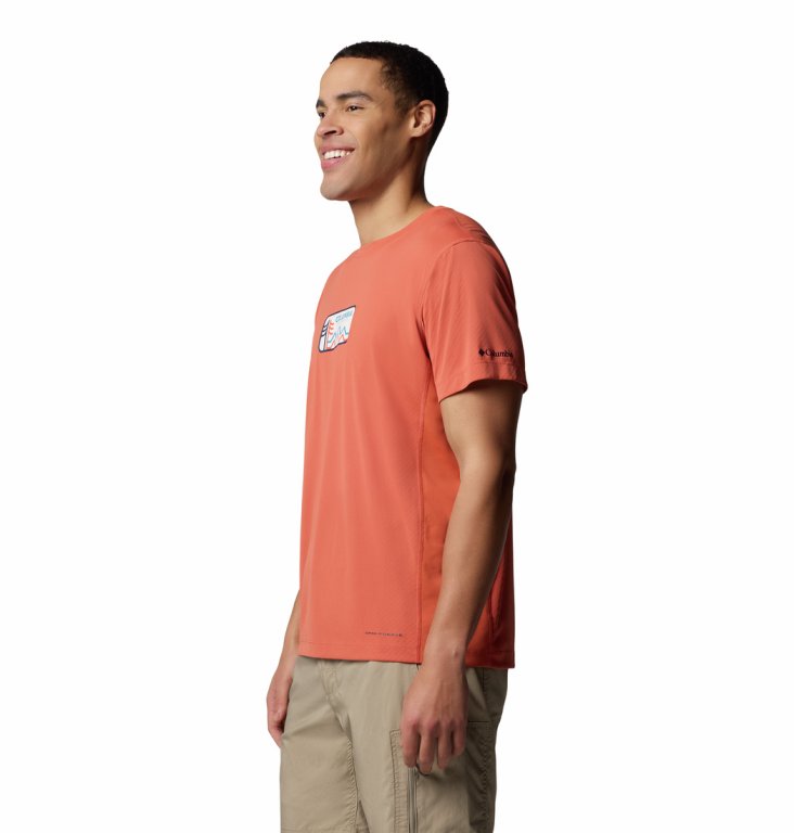 Футболка Columbia Zero Rules™ Light SS Graphic Crew M - помаранчева