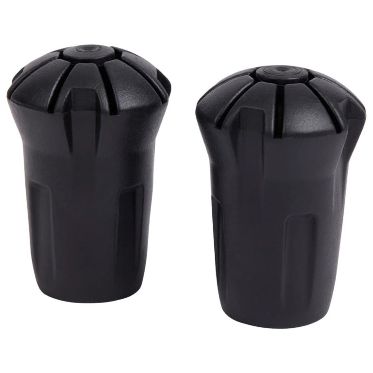 Koncovky pro turistické hole McKinley Rubber Tip, průměr 12 mm, po páru - černá