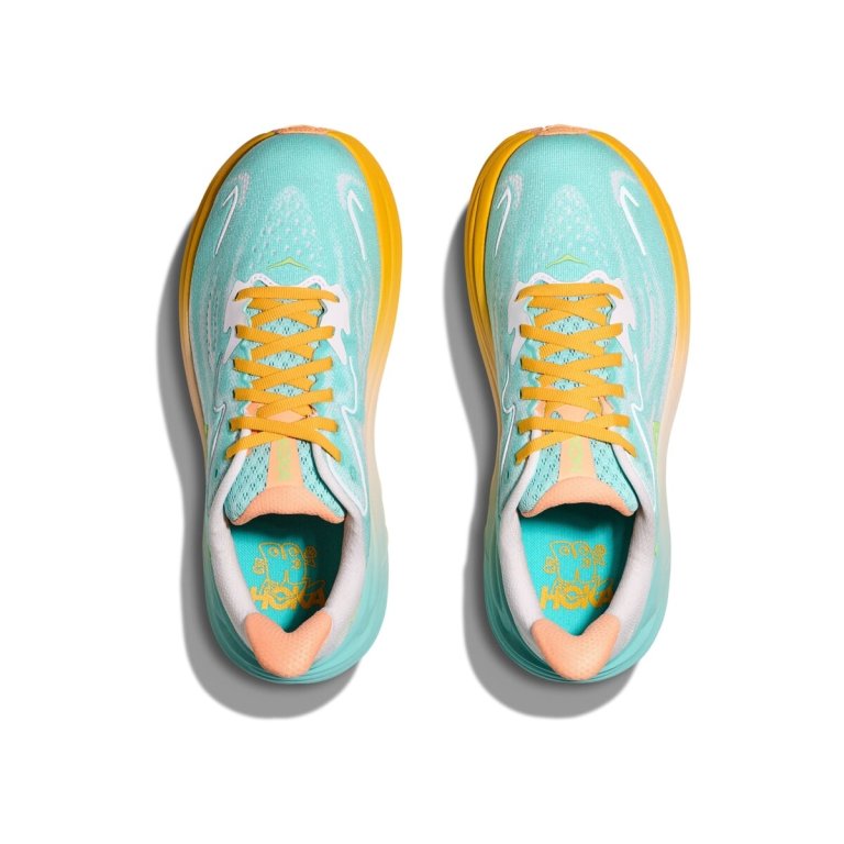 Кросівки Hoka Clifton 10 Вт - синьо/помаранчеві