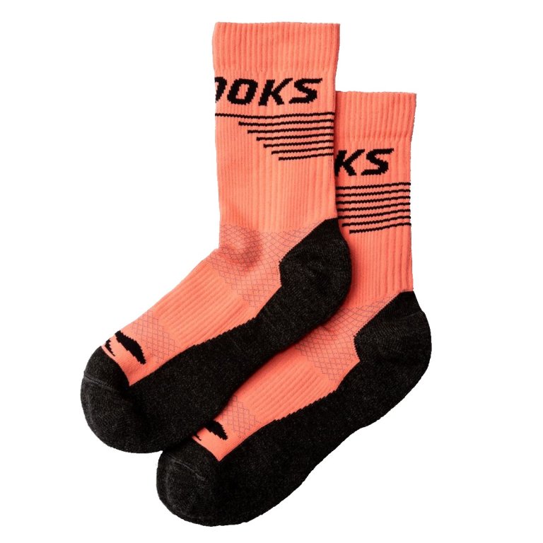 Шкарпетки Brooks High Point Crew Socks - помаранчеві