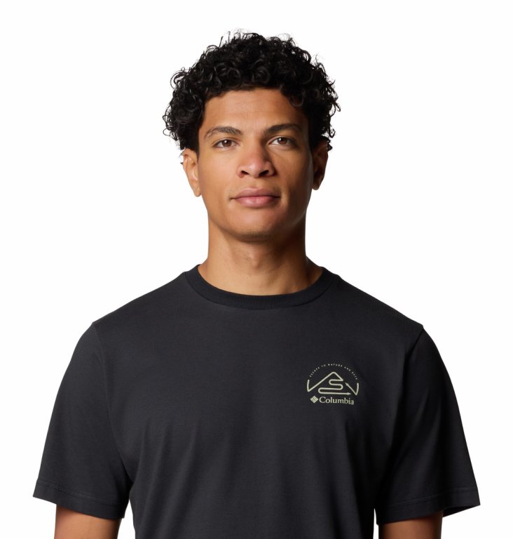 Футболка Columbia Tunnel Valley™ Graphic Tee M - чорна