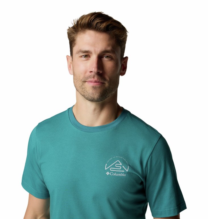 Футболка Columbia Tunnel Valley™ Graphic Tee M - синя