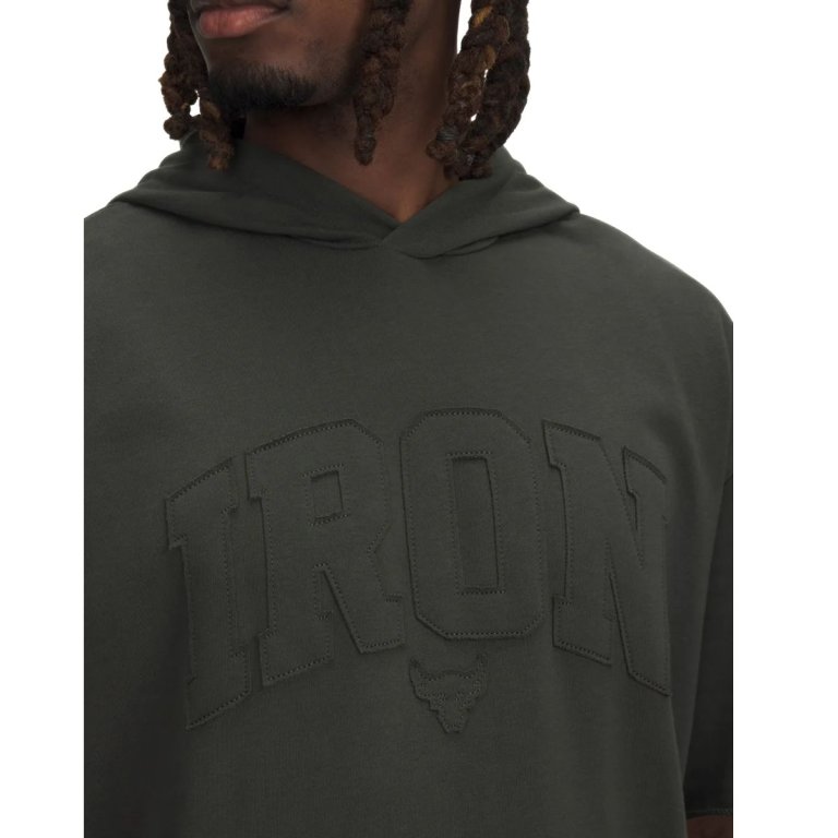 Худі UA Project Rock SS Terry Hoodie M - зелене