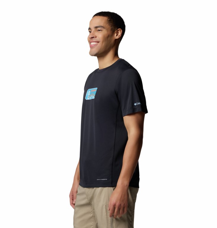 Футболка Columbia Zero Rules™ Light SS Graphic Crew M - чорна