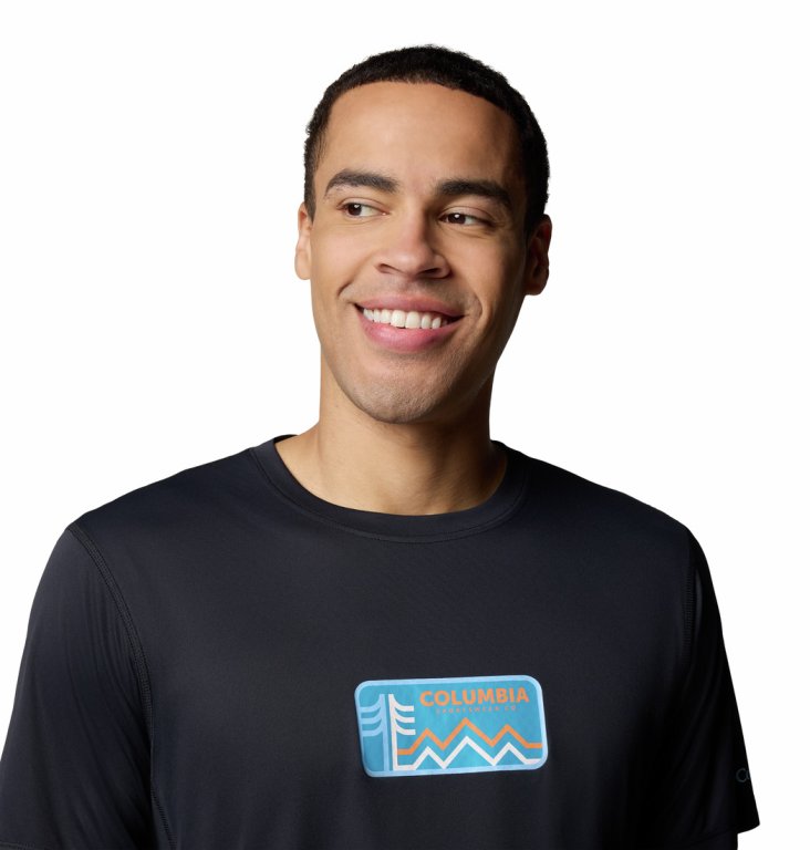 Футболка Columbia Zero Rules™ Light SS Graphic Crew M - чорна